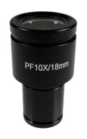 Ocular (Ø 23.2 mm): WF 10× / Ø 18.0 mm (reticule 0,1 mm) (adjustable) [Kern OBB-A1464]
