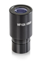 Okular (Ø 23.2 mm): WF (Widefield) 10× / Ø 18.0 mm (avec aiguille pointeuse) [Kern OBB-A1561]