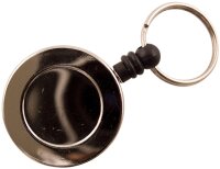 Yoyo Metal 30 mm with Keyring and belt-clip, Chrome