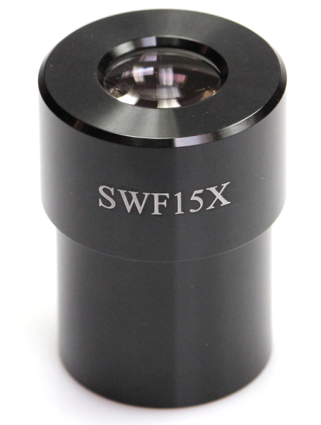 Okular (Ø 30.0 mm): SWF 15× / Ø 17.0 mm  (mit Skala 0,05 mm) [Kern OZB-A5513]