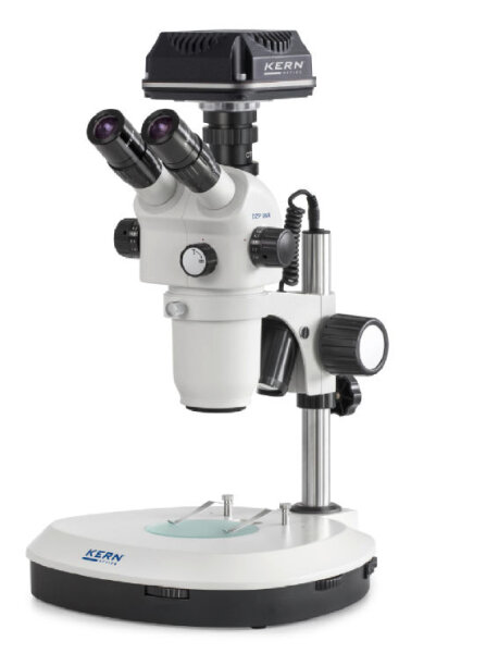Microscope stéréo à zoom avec caméra à monture C [Kern OZP-S]