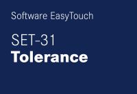 Logiciel EasyTouch Tolerance - Pesée de...