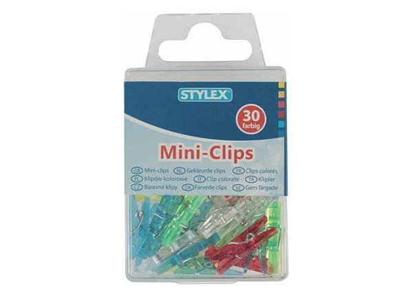 Mini pinces à linge, boîte de 30 [Stylex 24435]