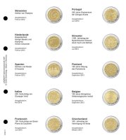 Vordruckblatt 2 EURO Gedenkmünzen chronolog.:...