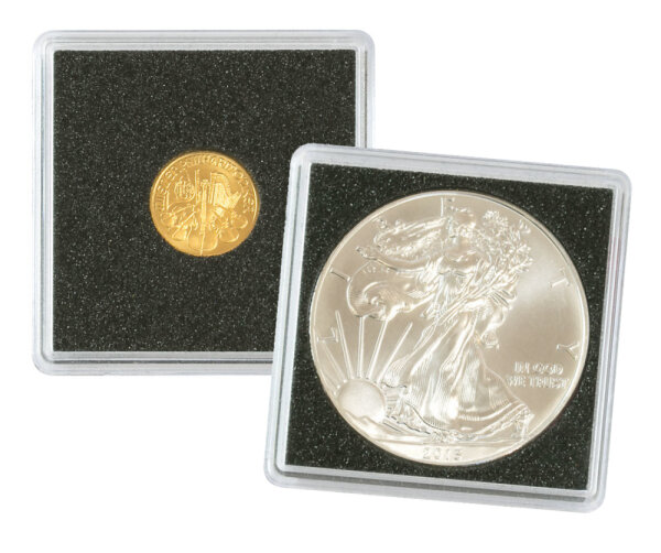 Capsule per monete CARRÉE 14...41 mm (4 pezzi) [Lindner 2240...]