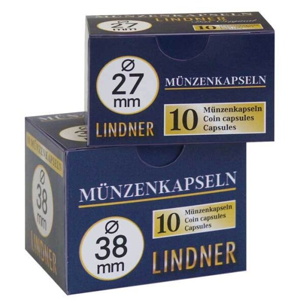 Coin capsules 14...50 mm (10 Pieces) [Lindner 2250...]