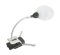 Rimless Standing Clamp Magnifier with LED Illumination...