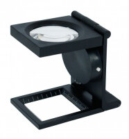 LED Linen tester with scale, 6x magnification [Lindner S30]