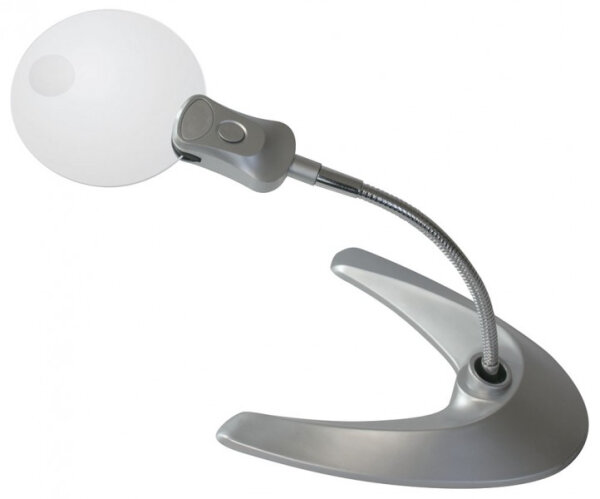 Rimless Standing Magnifier with LED Illumination [Lindner S7150]