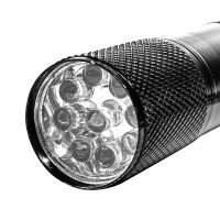 UV-Taschenlampe mit 9 UV-LEDs [Lindner S7189]