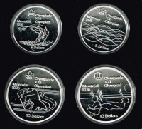 Olympisches Münzset Kanada - Montreal 1976 - Serie V - Wassersport