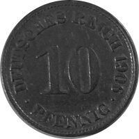 10 Pfennig Imperio Alemán, 1906 D (Jäger: 13)...