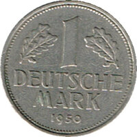 1 Deutsche Mark 1950 (Jäger: 385) Extraordinariamente Bien Conservada (EBC)