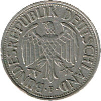 1 Deutsche Mark 1950 (Jäger: 385) Extermely Fine (XF)