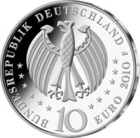 10 Euro moneda conmemorativa "300 Jahre Porzellanherstellung in Deutschland" (Jäger: 553)