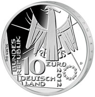 10 Euro Gedenkmünze "100 Jahre Deutsche Nationalbibliothek" (Jäger: 573) Spiegelglanz