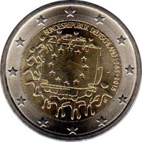 Moneda de 2 Euro "30 años de la bandera...