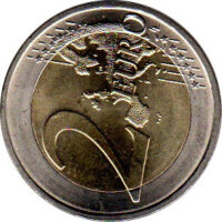 Moneda de 2 Euro "30 años de la bandera europea" Alemania (Jäger: 603) Flor de Cuño