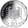 20 Euro moneta commemorativa "125° compleanno Nelly Sachs" (Jäger: 606) Prova Numismática