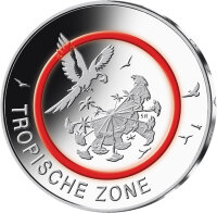 5 Euro pièce commémorative "Tropische Zone" (Jäger: 616) Fleur de coin