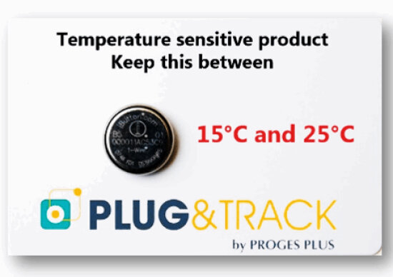 Perforierte PVC-Karte für Thermo-Buttons [Proges Plus DAL0118]