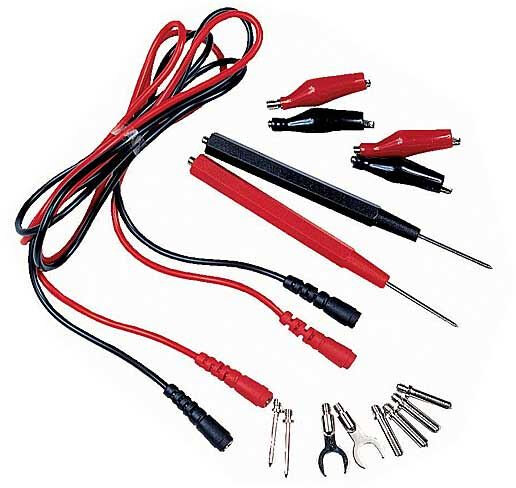 Measuring leads 600V / 10A with replaceable adapters [TIPA N408]