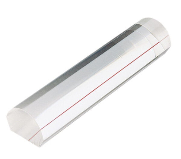 Magnifying ruler, with red guide line [Eschenbach 2606]