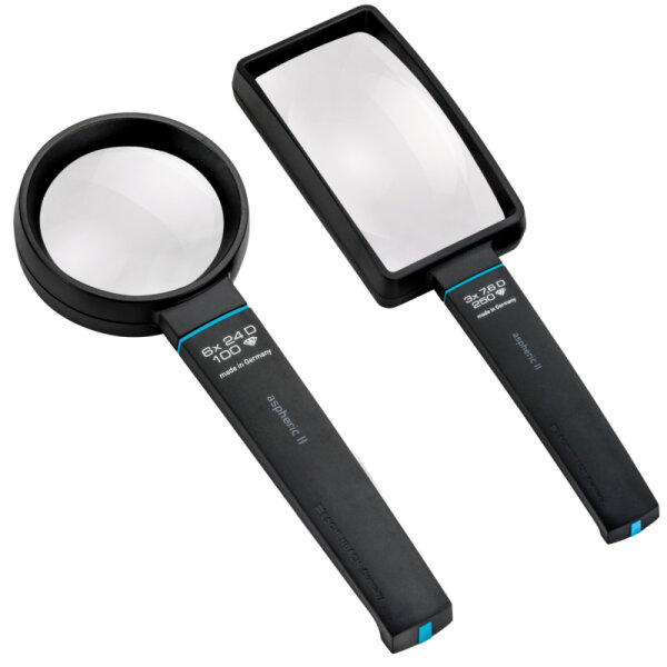 8x Aspheric, Stand Magnifer with fixed focus, Torch illuminated Magnifier  ideal for reading and inspecting flat surfaces