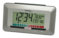 Monitor de calidad del aire con reloj controlado por...