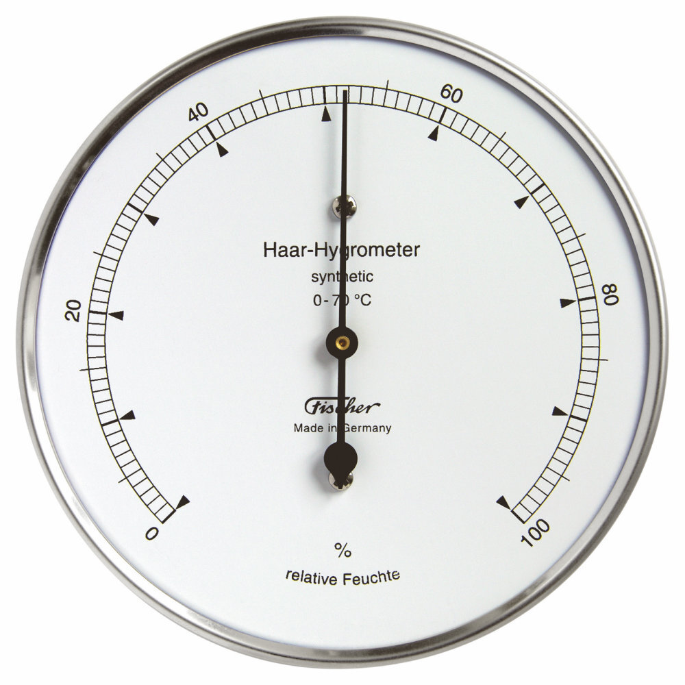 Hair hygrometer synthetic, stainless steel [Fischer ]