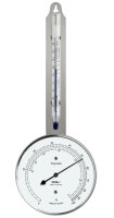 Polymeter (Hygrometer-Thermometer), Edelstahl [Fischer...