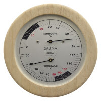 Termoigrometro per sauna, custodia in legno [Fischer...