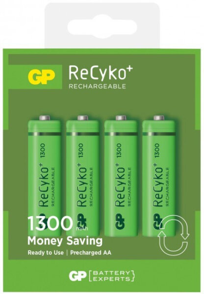4 x ReCyko+ batteria ricaricabile AA, Mignon [GP 130AAHCE]