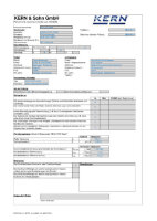 Factory calibration certificate  [Kern 961-167]