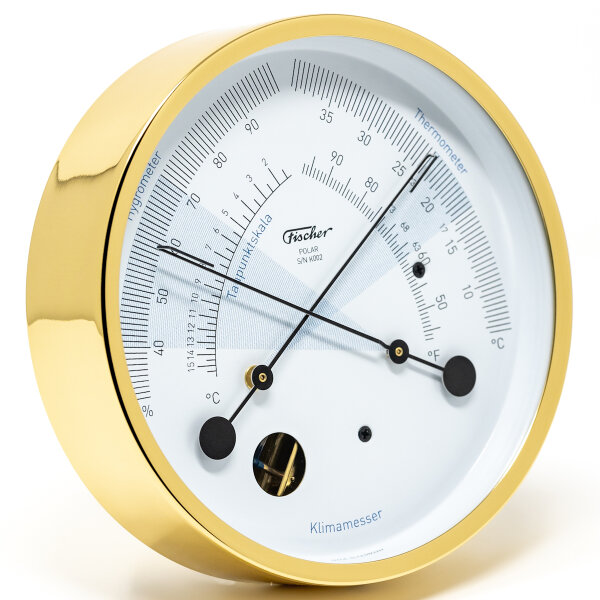 POLAR Climate meter, Brushed brass [Fischer 1608K-45]