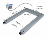 Pallet scale with steel load support (IP67) [Kern UFC]