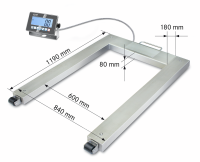 Bilancia pesa-pallet in acciaio inox (IP67) [Kern UXC]