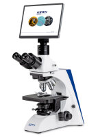 Digital compound microscope incl. Tablet [Kern OBN-S] HWF 10x Ø 20 mm Infinity 4x / 10x / 20x / 40x / 100x 3W LED (transmitting) incl. tablet-camera ODC 251 (8 MP 4K)