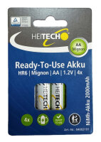 Piles rechargeables NiMH AA HR6 2000 mAh, lot de 4...