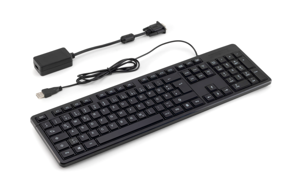 USB-Tastatur mit USB-Host-Schnittstelle als praktisches Set [Kern YKX-A10]