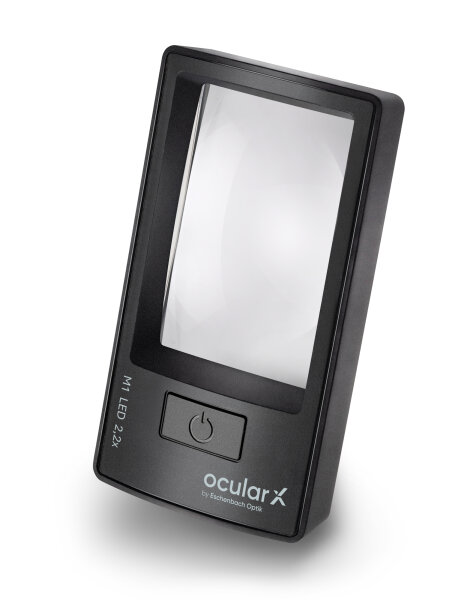 Loupe à main LED ocularX M1 avec grossissement 2,2x [Eschenbach XM0102]