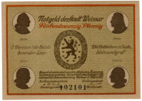 25 Pfennig Notgeld (monnaie durgence) de la ville de Weimar, 1921