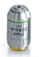 Infinity Plan achromatic objective (no cover glass) large operating distance 20.0× / 0.40 (spring) [Kern OBB-A1252]
