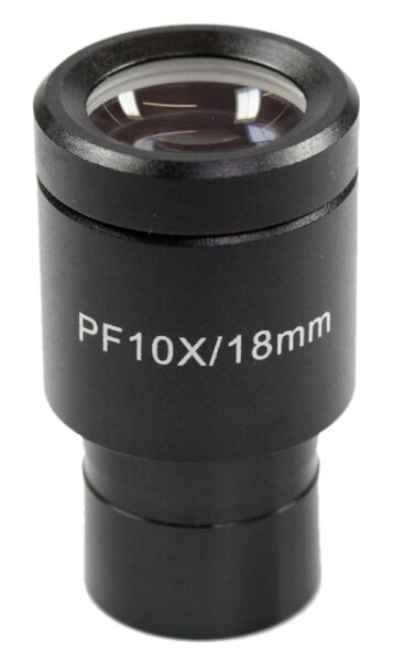 Oculare (Ø 23.2 mm): WF 10× / Ø 18.0 mm  (con scala graduata di 0,1 mm)  (regolabile) [Kern OBB-A1350]